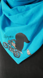 Tuchloop aqua /  anthrazit mit Ghostrider