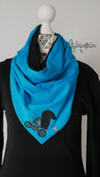 Tuchloop aqua /  anthrazit mit Ghostrider