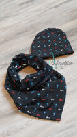 Set Beanie und Tuchloop Drei ??? (Erwachsene)