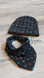 Set Beanie und Tuchloop Drei ??? (Erwachsene)