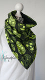 Tuchloop schwarz /  neon Skull