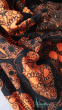 Tuchloop schwarz /  neon Skull