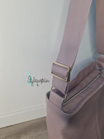 Shopper in altrosa mit floralem Innenfutter (Unikat)