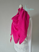XXL Musselintuch neon grün / gelb / fuchsia