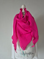 XXL Musselintuch neon grün / gelb / fuchsia