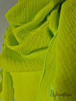 XXL Musselintuch neon grün / gelb / fuchsia