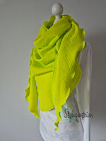 XXL Musselintuch neon grün / gelb / fuchsia
