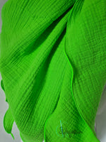 XXL Musselintuch neon grün / gelb / fuchsia