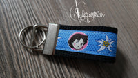 Schlüsselanhänger "Heidi" rosa / blau