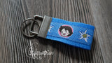 Schlüsselanhänger "Heidi" rosa / blau