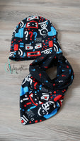 Wende-Set Beanie und Tuchloop Drei ??? (Kinder)
