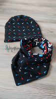 Wende-Set Beanie und Tuchloop Drei ??? (Kinder)