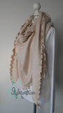 XXL Wolltuch in beige