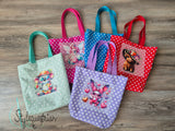 Individuelle Kindergartentasche aus Baumwolle - Personalisierte Lesetasche für Kinder in Wunschfarbe