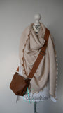 XXL Wolltuch in beige
