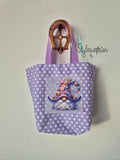 Individuelle Kindergartentasche aus Baumwolle - Personalisierte Lesetasche für Kinder in Wunschfarbe