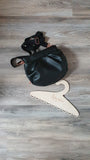 Stylische Handtasche mit Faltenoptik (klein)