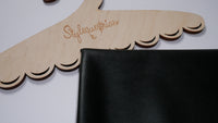 Kunstleder schwarz Vintage