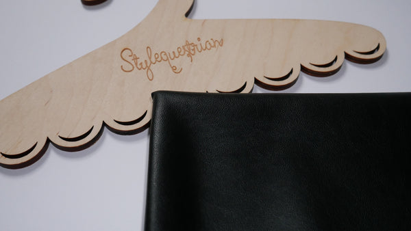 Kunstleder schwarz Vintage