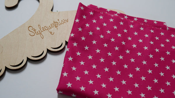 Baumwolle pink Sterne