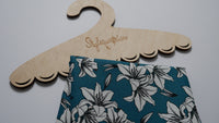 Canvas Lilien petrol