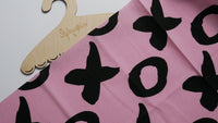 Canvas XOXO rosafarbener Hintergrund