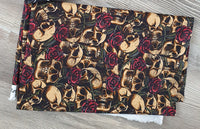 Baumwolle Totenkopf beige