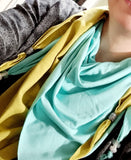 Halstuch aus Slubjersey mit Perlen