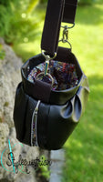 Stylische Handtasche mit Faltenoptik (klein)