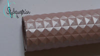 Kunstleder rosa metallic Pyramide