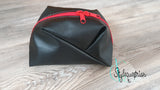 Set Stylische Handtasche mit Faltenoptik (klein) und Täschchen