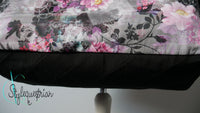 Shopper Campolino Blumen pink / schwarz