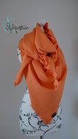XXL Tuch aus Waffeljersey in apricot