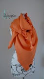 XXL Tuch aus Waffeljersey in apricot