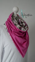 Tuchloop Blumen / pink