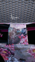 Shopper Campolino Blumen pink / schwarz