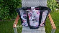 Shopper Campolino Blumen pink / schwarz