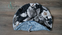 Sofortkauf! Schmucksackerl klein eisblau / Blumen