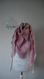 XXL Musselintuch rosa mit Glitzer